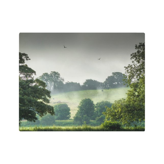 Impresión En Metal Pastoralissimo, un paisaje. (Anverso)