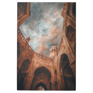 Impresión En Metal Patio del palacio morisco: un paisaje celeste