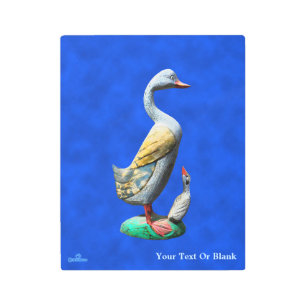 Impresión En Metal Patos De Madera Weathered