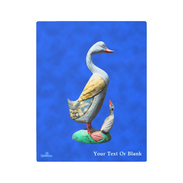 Impresión En Metal Patos De Madera Weathered (Anverso)