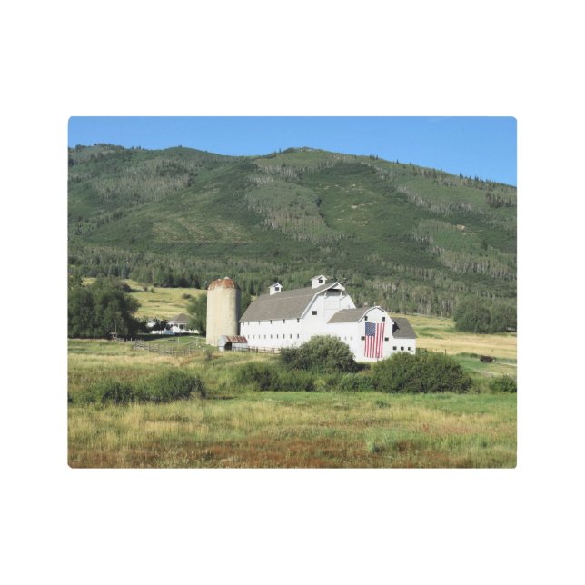 Impresión En Metal Patriot Barn Park City Utah (Anverso)