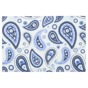 Impresión En Metal Patrón azul paisley
