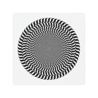 Impresión En Metal Patrón de ilusión óptica