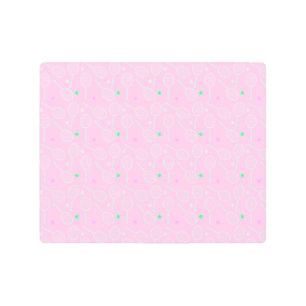 Impresión En Metal Patrón de raqueta de tenis rosado