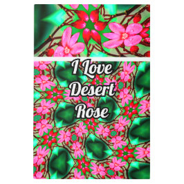 Impresión En Metal Patrón de Rosa del desierto