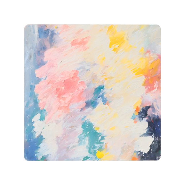 Impresión En Metal Patrón de Sueño de Pastel Hues (Anverso)