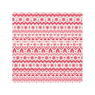 Impresión En Metal Patrón sin fisuras de los Navidades festivos.