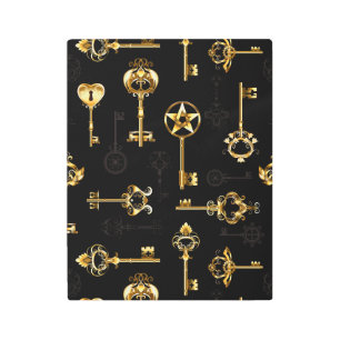 Impresión En Metal Patrón sin inconvenientes con las teclas de oro