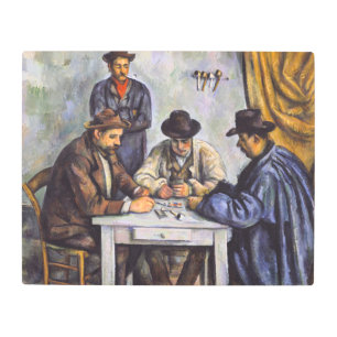 Impresión En Metal Paul Cezanne - Los jugadores de cartas