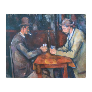 Impresión En Metal Paul Cezanne - Los jugadores de cartas