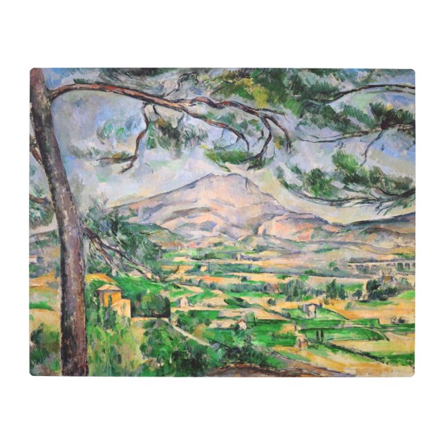 Impresión En Metal Paul Cezanne - Mont Sainte-Victoire y Pino Grande (Anverso)