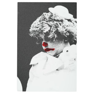 Impresión En Metal Payaso 3 24x36 (60x90cm) wamecna