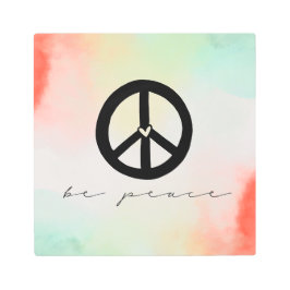 Impresión En Metal Paz de tinte de Rubor amarillo rojo