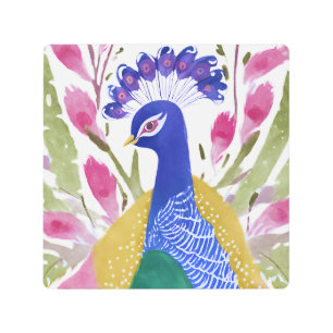 Impresión En Metal Peacock colorido