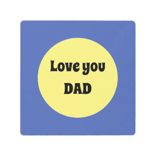 Impresión En Metal Pegatina de la plaza del gran punto amarillo