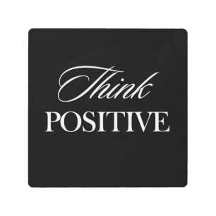 Impresión En Metal Pensar positivo