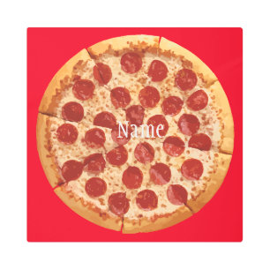Impresión En Metal Pepperoni Pizza Thunder_Cove