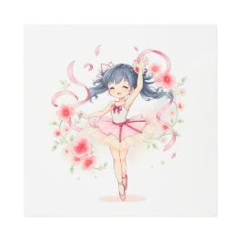 Impresión En Metal Pequeña bailarina chica