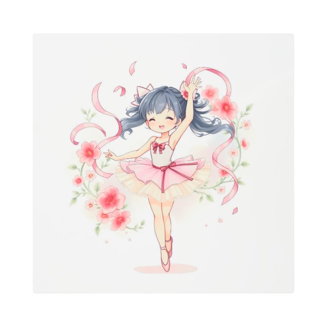 Impresión En Metal Pequeña bailarina chica (Anverso)