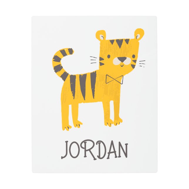 Impresión En Metal Pequeño Hombre | Tira de remolque de tigre (Anverso)