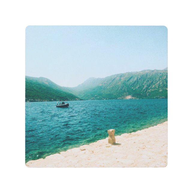 Impresión En Metal Perast - Montenegro (Anverso)