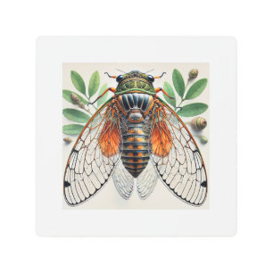Impresión En Metal Periodical cicada 100924IREF226 - Watercolor