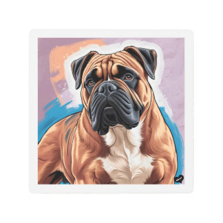 Impresión En Metal Perro - Boxer