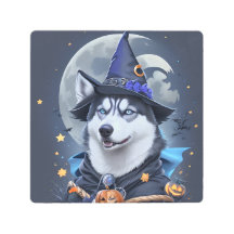 Perro Husky Encantado: Magnífico Delight Halloween