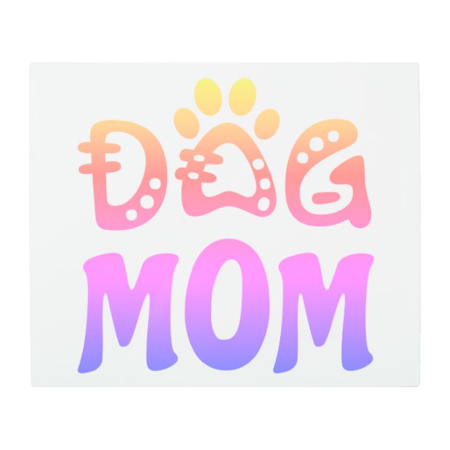 Impresión En Metal Perro Mamá (Anverso)