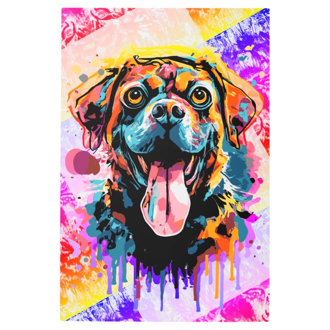 Impresión En Metal Perro Rottweiler - Pintura Guay Rottweiler (Anverso)