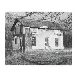 Impresión En Metal Personalice esta casa abandonada en los bosques