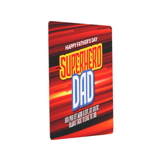 Impresión En Metal Personaliza a SuperHero Dad (3/4)