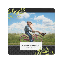 Impresión En Metal Personaliza tu foto con Laurel y Damask