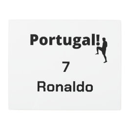 Impresión En Metal Personalizable de jugador de fútbol de Portugal