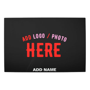 IMPRESIÓN EN METAL PERSONALIZABLE MODERNO ESTILO NEGRO VERIFICADO MAR