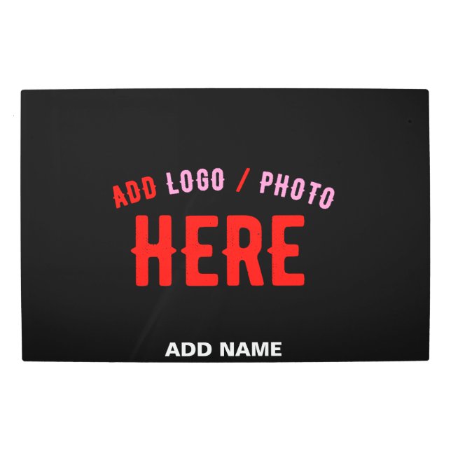 IMPRESIÓN EN METAL PERSONALIZABLE MODERNO ESTILO NEGRO VERIFICADO MAR (Anverso)