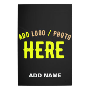 IMPRESIÓN EN METAL PERSONALIZABLE MODERNO ESTILO NEGRO VERIFICADO MAR