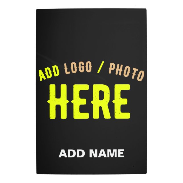 IMPRESIÓN EN METAL PERSONALIZABLE MODERNO ESTILO NEGRO VERIFICADO MAR (Anverso)