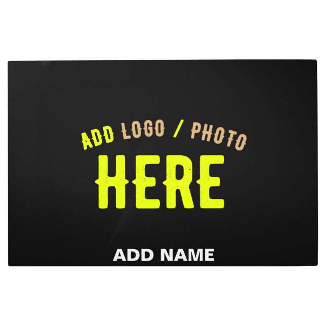 IMPRESIÓN EN METAL PERSONALIZABLE MODERNO ESTILO NEGRO VERIFICADO MAR (Anverso)