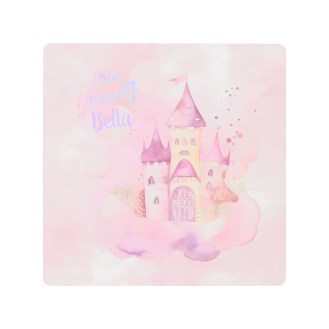 Impresión En Metal Personalizable retrato de amor propio (Anverso)