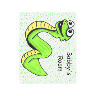 Impresión En Metal Personalizado amarillo verde brillante divertida S