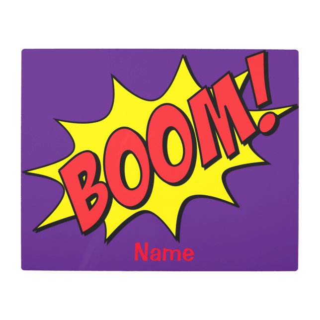 Impresión En Metal Personalizado Boom Thunder_Cove (Anverso)