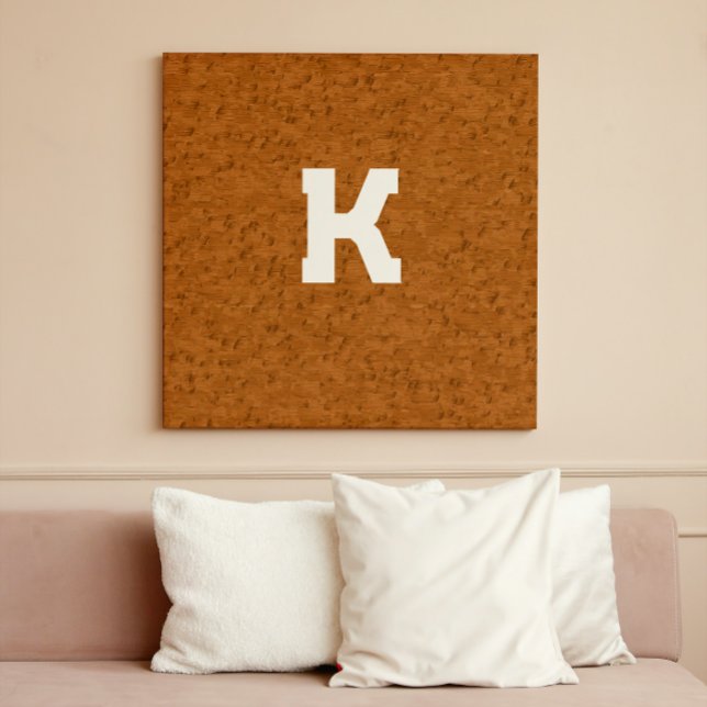 Impresión En Metal Personalizado de Boho Rustic Textured Wood brown (Subido por el creador)