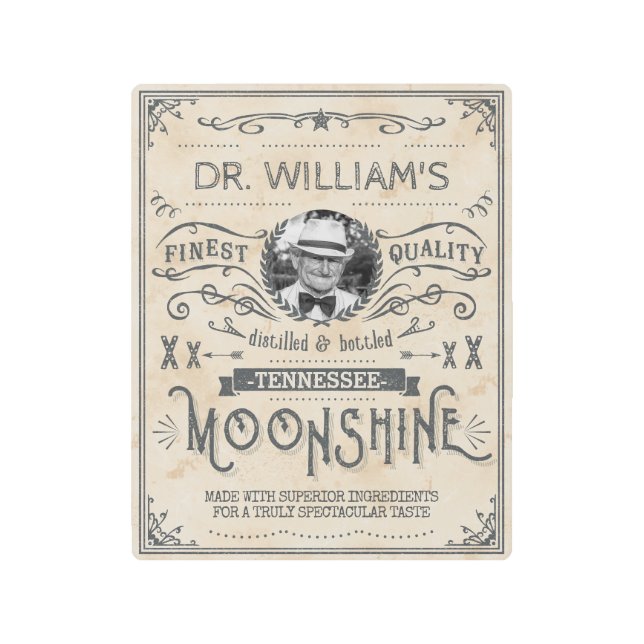 Impresión En Metal Personalizado divertido de la medicina del (Anverso)