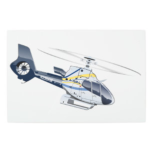 Impresión En Metal Personalizado Helicopter