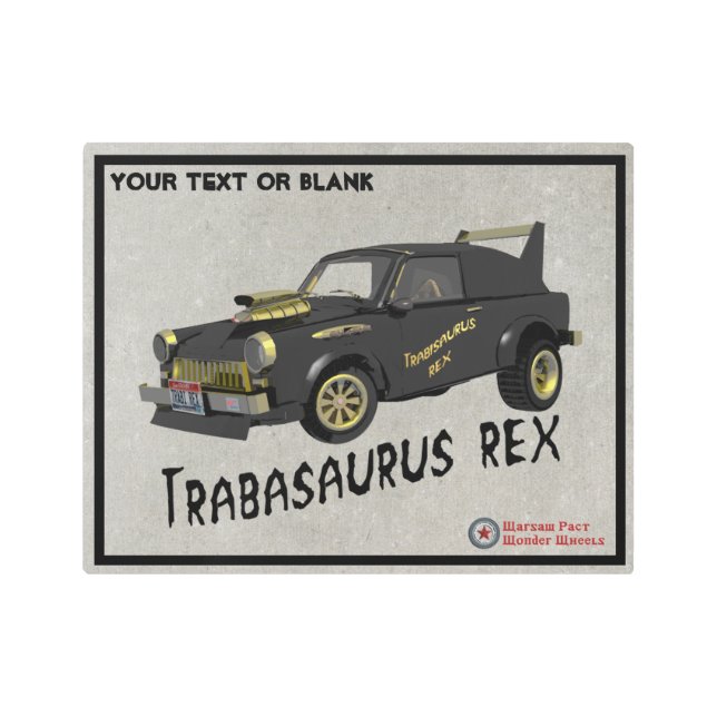 Impresión En Metal Personalizado Trabant Car de Alemania Oriental (Anverso)