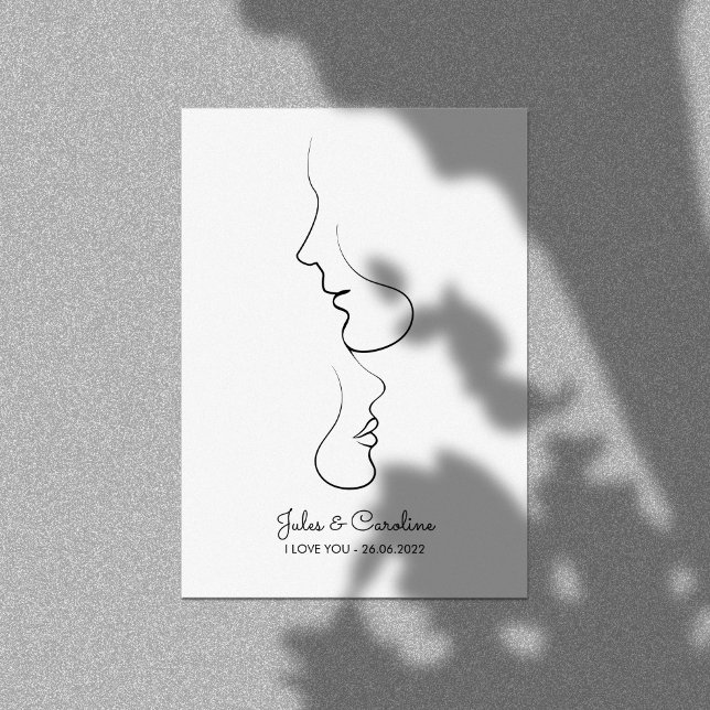 Impresión En Metal Personalizado, Una Línea, Amor, Boho, Árabe (Subido por el creador)