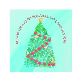 IMPRESIÓN EN METAL PERSONALIZADOS LE QUEREMOS UNA NAVIDAD FEROZ