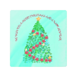 IMPRESIÓN EN METAL PERSONALIZADOS LE QUEREMOS UNA NAVIDAD FEROZ