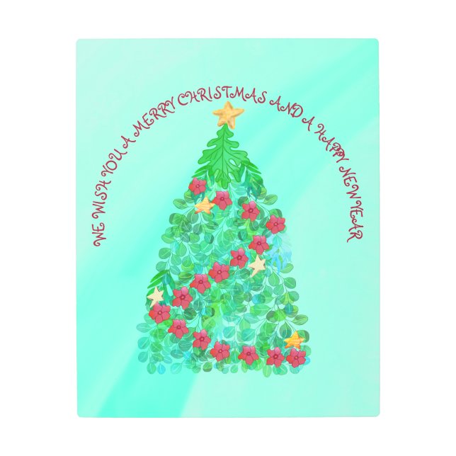 IMPRESIÓN EN METAL PERSONALIZADOS LE QUEREMOS UNA NAVIDAD FEROZ (Anverso)